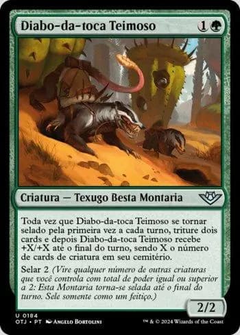 Diabo-da-toca Teimoso