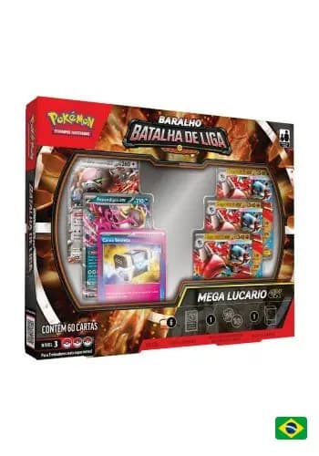(PT-BR) Baralho Pré Construído - Baralho Batalha de Liga - Mega Lucario ex