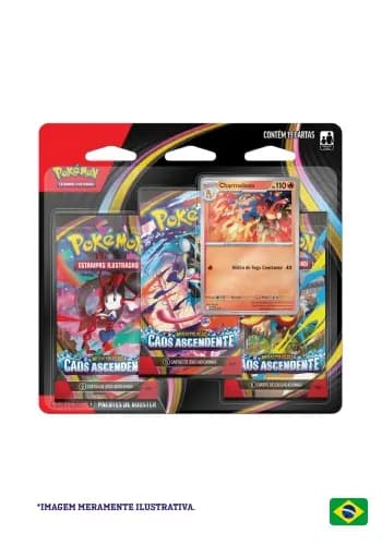 (PT-BR) Blister Triplo Megaevolução 4 - Caos Ascendente - Charmeleon