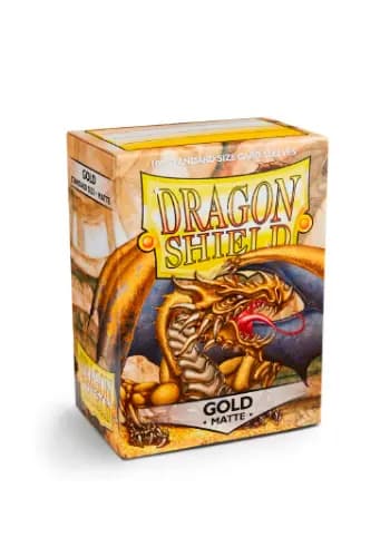 Shield Dragon Shield - Matte - Ouro (100 unidades)