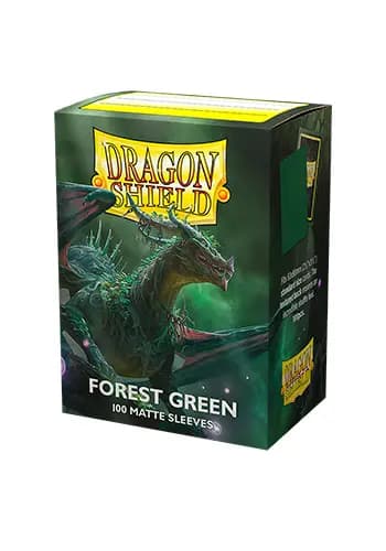 Shield Dragon Shield - Padrão Matte - Verde Floresta (100 unidades)
